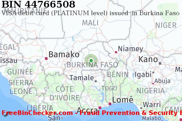 44766508 VISA debit Burkina Faso BF BIN Liste 