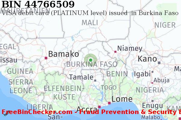 44766509 VISA debit Burkina Faso BF BIN-Liste