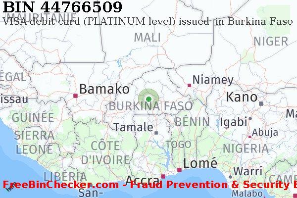44766509 VISA debit Burkina Faso BF BIN Liste 