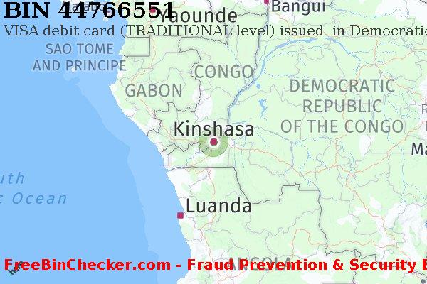 44766551 VISA debit Democratic Republic of the Congo CD BIN List