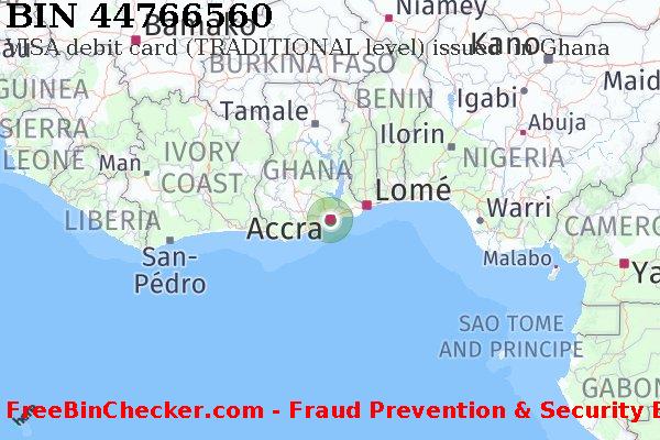44766560 VISA debit Ghana GH BIN List