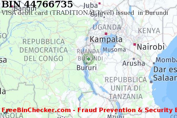 44766735 VISA debit Burundi BI Lista BIN