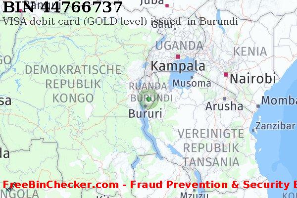 44766737 VISA debit Burundi BI BIN-Liste
