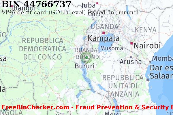 44766737 VISA debit Burundi BI Lista BIN