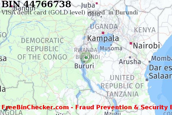 44766738 VISA debit Burundi BI बिन सूची