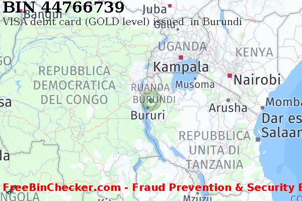44766739 VISA debit Burundi BI Lista BIN