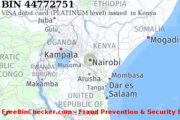 44772751 VISA debit Kenya KE BIN Lijst