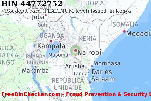 44772752 VISA debit Kenya KE Lista de BIN