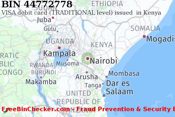 44772778 VISA debit Kenya KE BIN List
