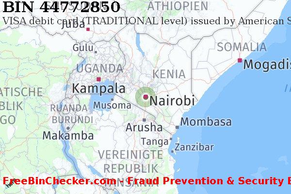 44772850 VISA debit Kenya KE BIN-Liste