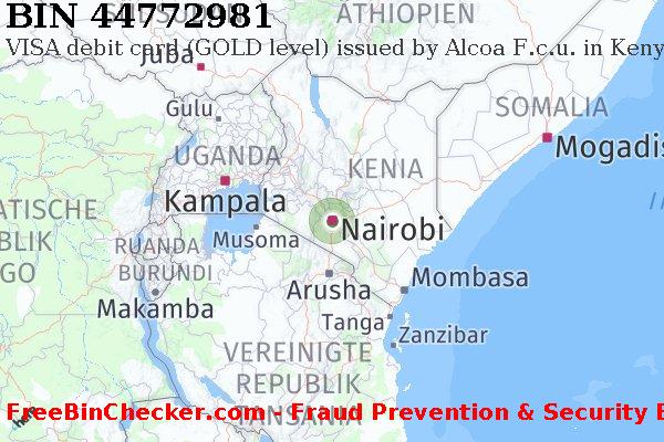 44772981 VISA debit Kenya KE BIN-Liste