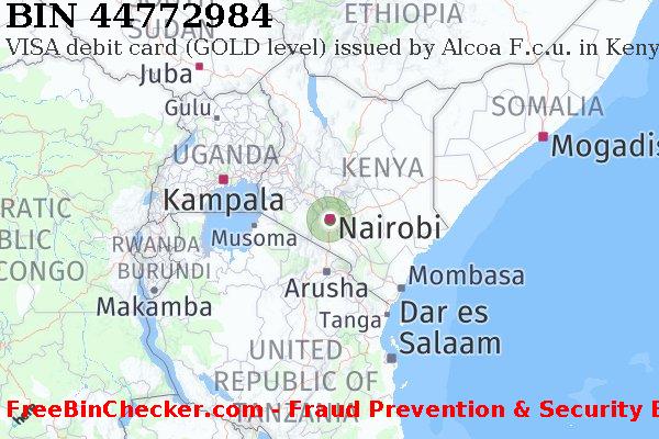 44772984 VISA debit Kenya KE BIN List