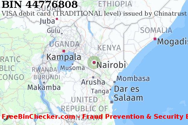 44776808 VISA debit Kenya KE Lista de BIN