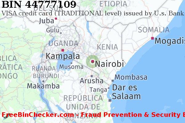 44777109 VISA credit Kenya KE Lista de BIN