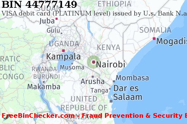 44777149 VISA debit Kenya KE বিন তালিকা