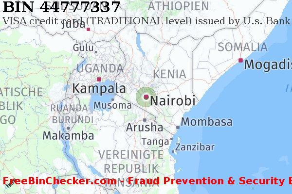 44777337 VISA credit Kenya KE BIN-Liste