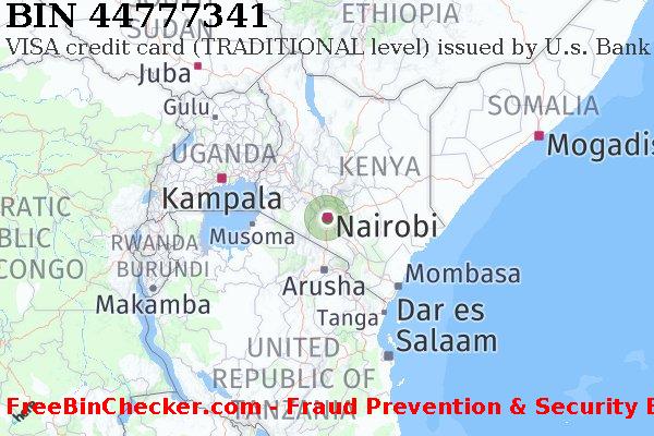 44777341 VISA credit Kenya KE BIN List