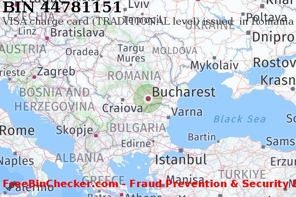 44781151 VISA charge Romania RO BIN List