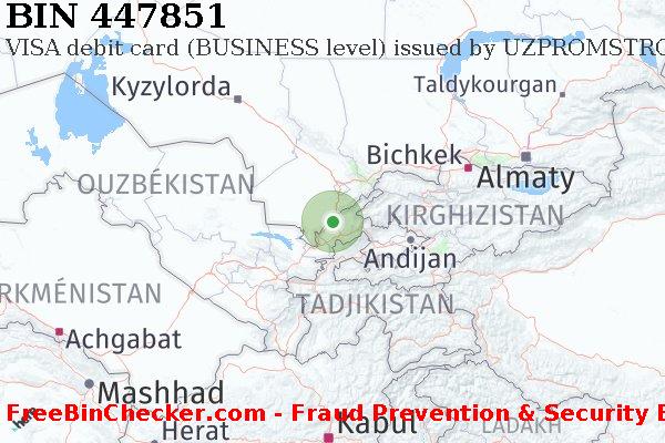 447851 VISA debit Uzbekistan UZ BIN Liste 