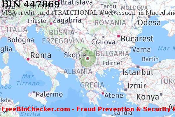447869 VISA credit Macedonia MK Lista BIN
