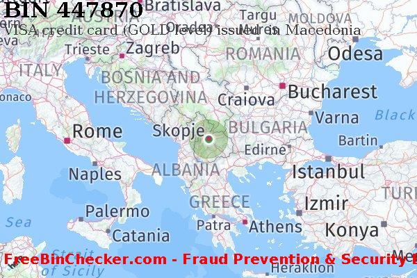 447870 VISA credit Macedonia MK BIN List