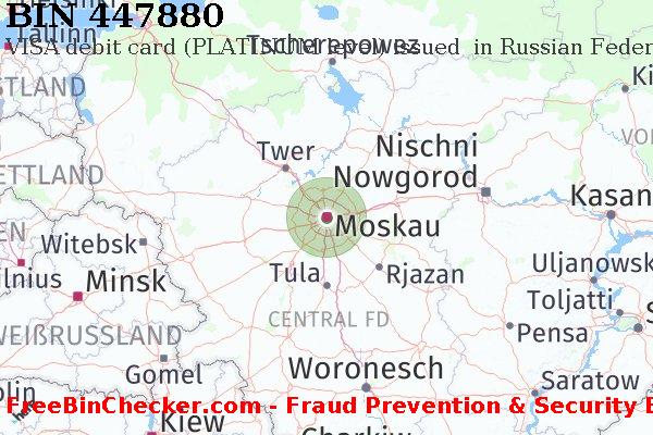 447880 VISA debit Russian Federation RU BIN-Liste