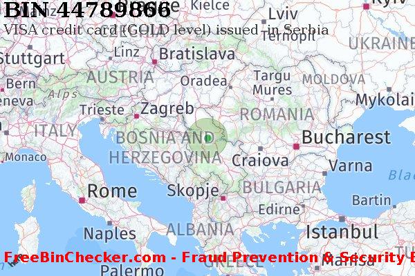 44789866 VISA credit Serbia RS BIN List