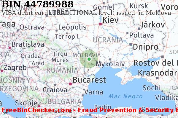 44789988 VISA debit Moldova MD Lista de BIN