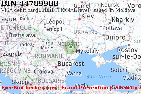 44789988 VISA debit Moldova MD BIN Liste 