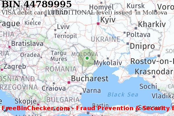 44789995 VISA debit Moldova MD बिन सूची