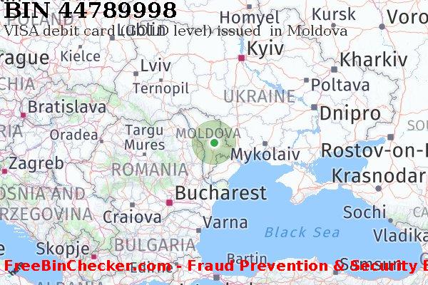 44789998 VISA debit Moldova MD BIN List