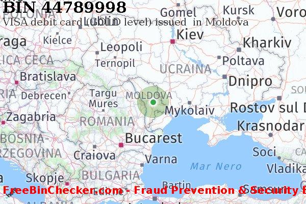 44789998 VISA debit Moldova MD Lista BIN