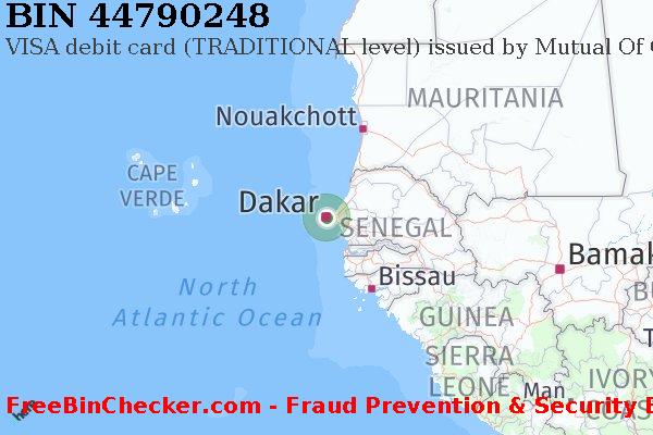 44790248 VISA debit Senegal SN BIN List