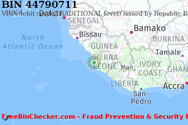 44790711 VISA debit Sierra Leone SL बिन सूची