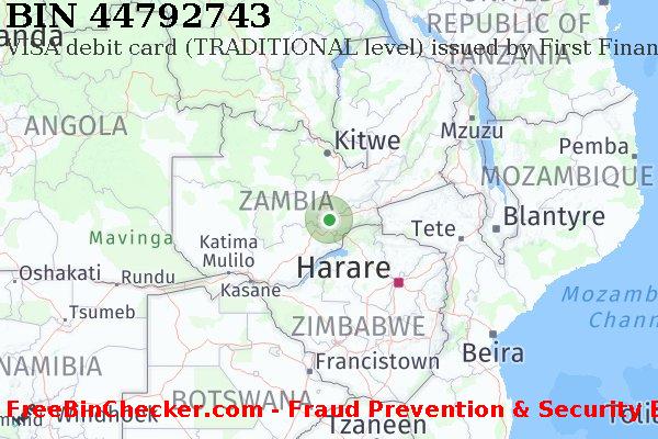 44792743 VISA debit Zambia ZM बिन सूची