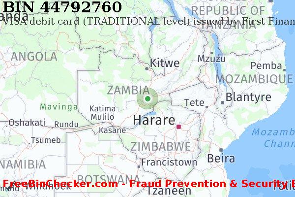 44792760 VISA debit Zambia ZM বিন তালিকা
