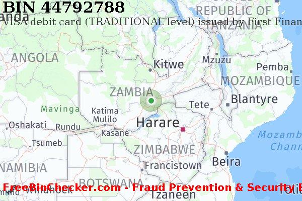 44792788 VISA debit Zambia ZM BIN List