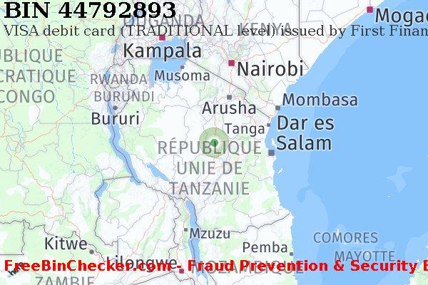 44792893 VISA debit Tanzania TZ BIN Liste 