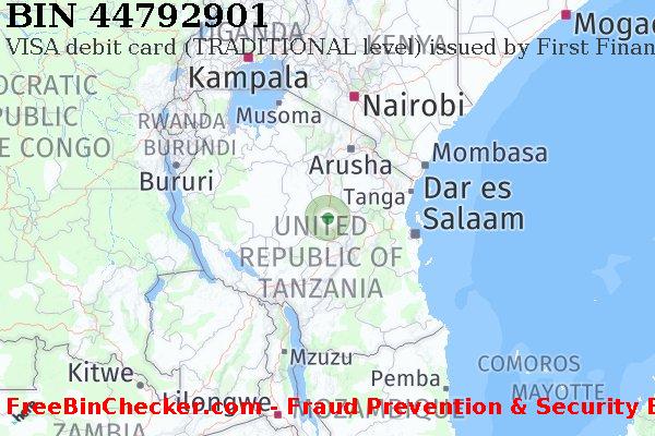 44792901 VISA debit Tanzania TZ BIN List