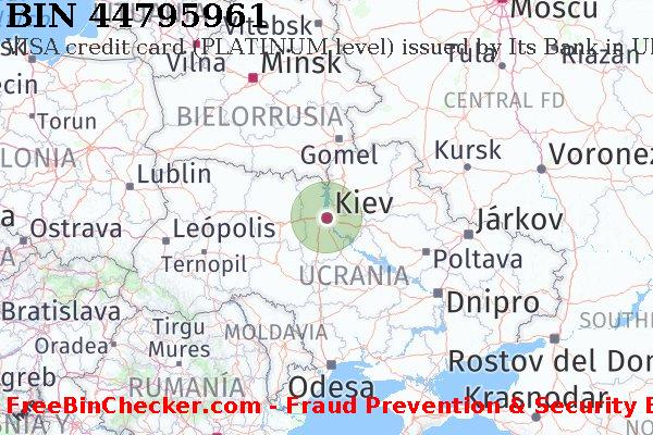 44795961 VISA credit Ukraine UA Lista de BIN