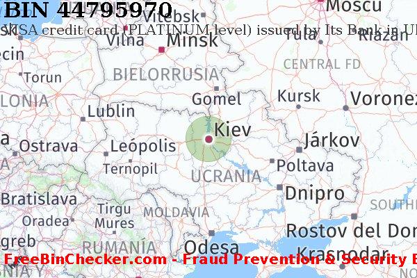 44795970 VISA credit Ukraine UA Lista de BIN
