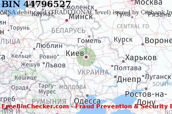 44796527 VISA debit Ukraine UA Список БИН