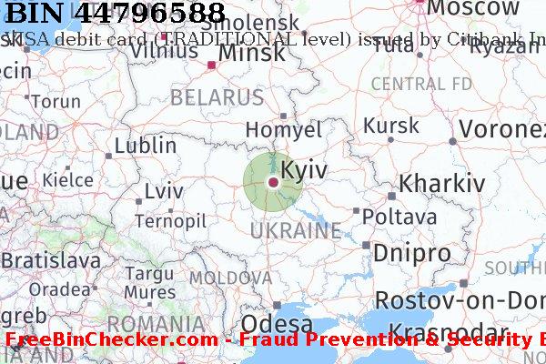 44796588 VISA debit Ukraine UA BIN List