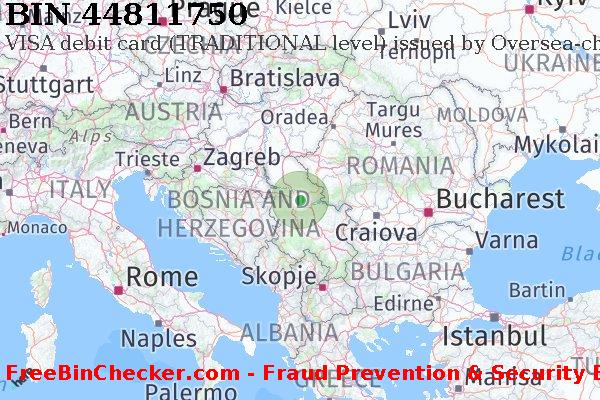 44811750 VISA debit Serbia RS BIN List