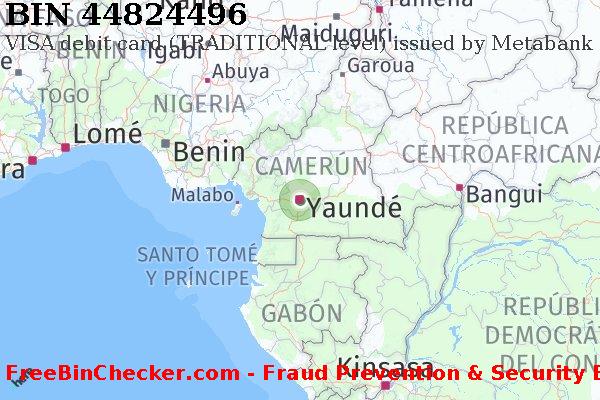 44824496 VISA debit Cameroon CM Lista de BIN