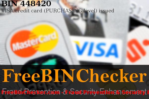 448420 VISA credit   BIN Liste 