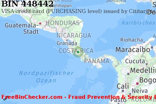448442 VISA credit Costa Rica CR BIN-Liste