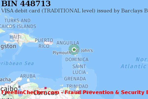 448713 VISA debit Antigua and Barbuda AG BINリスト
