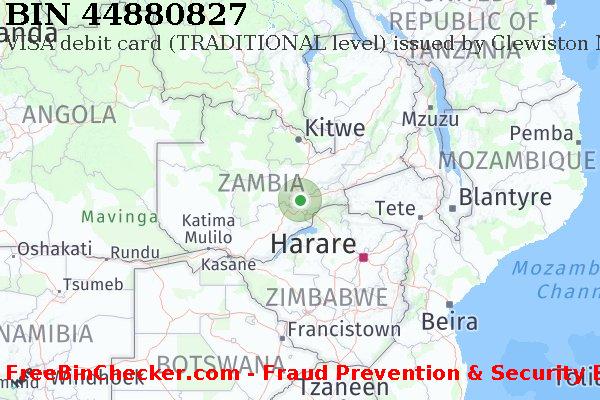 44880827 VISA debit Zambia ZM बिन सूची