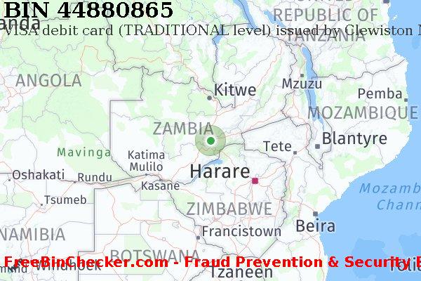 44880865 VISA debit Zambia ZM বিন তালিকা